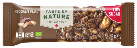 Taste of Nature Low Sugar Chocolate Peanut Bio 40 g