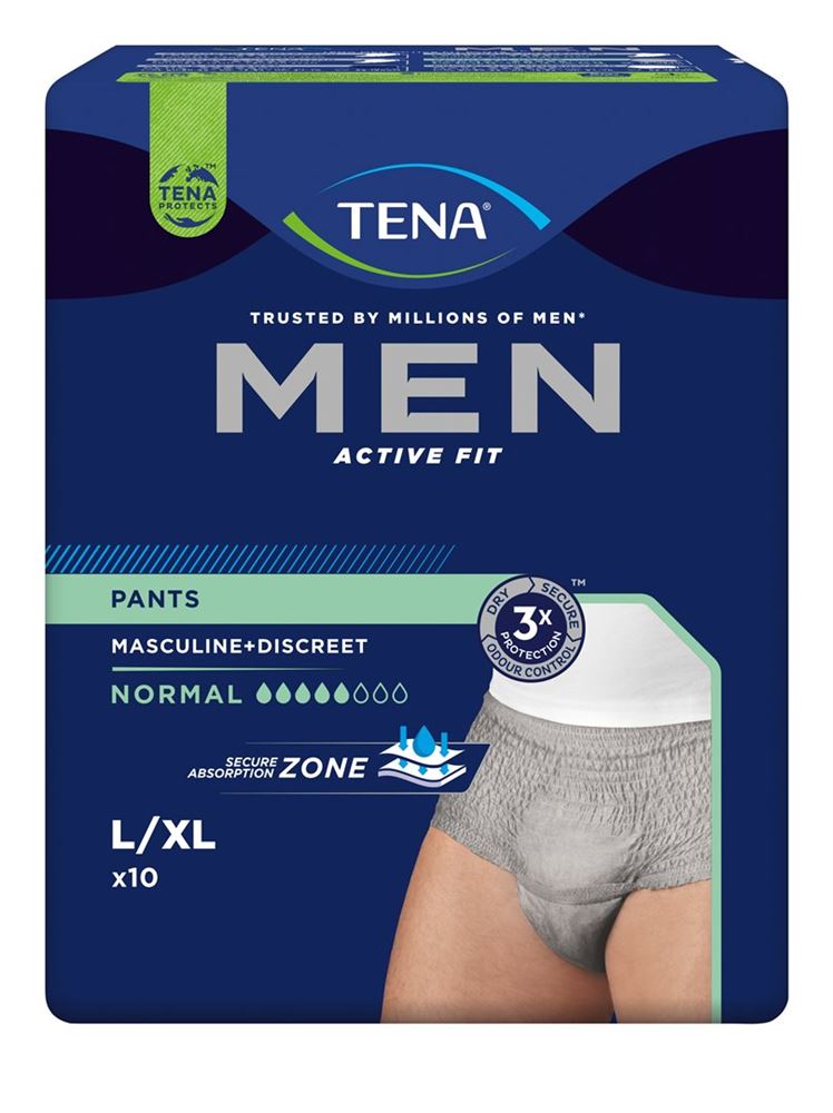 Tena Men Active Fit Pants Normal L/Xl 10 Stk
