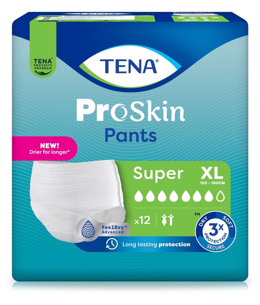 Tena Pants Super XL 120-160cm 12 Stk