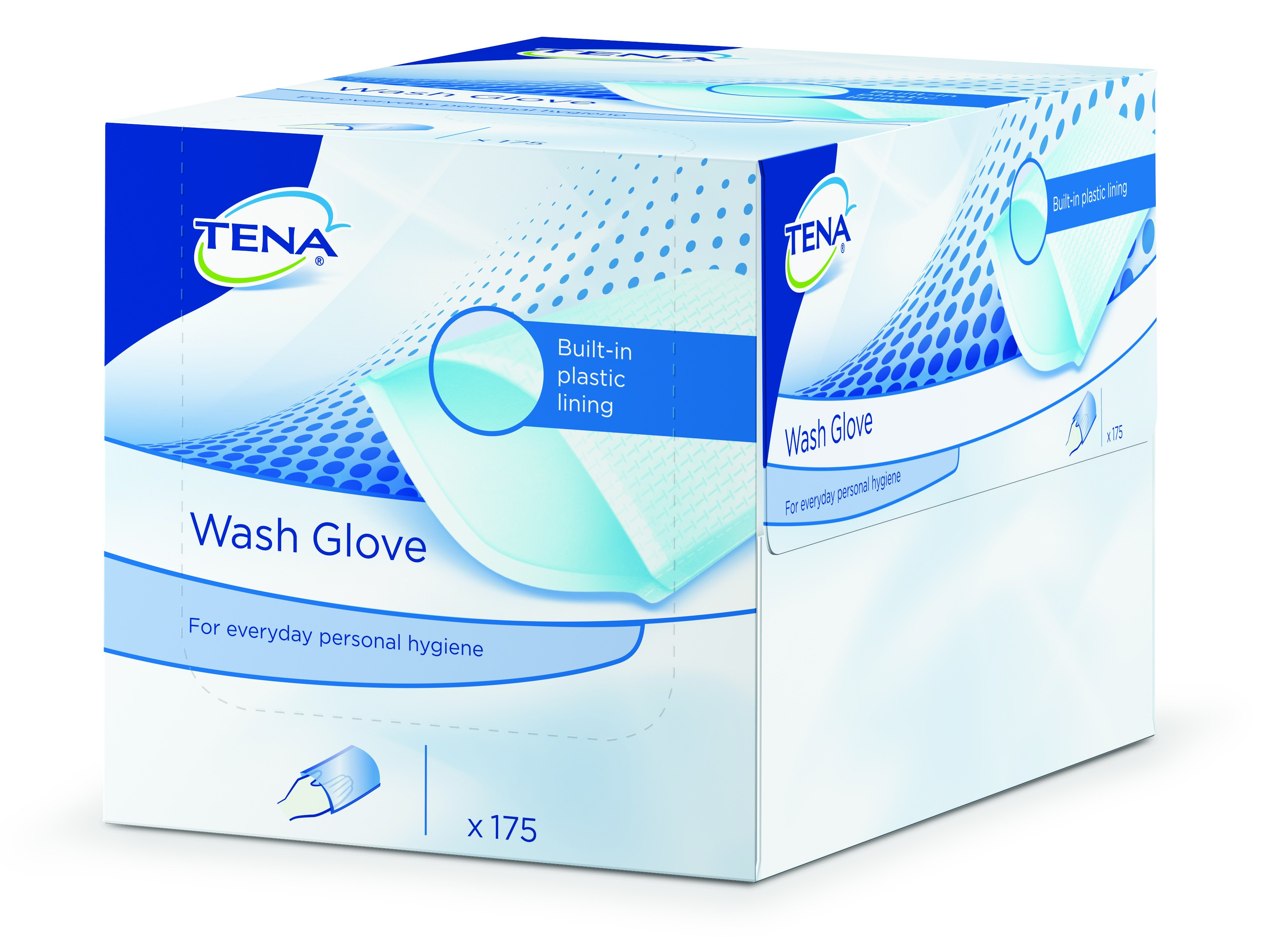 Tena Wash Glove mit Folie 175 Stk