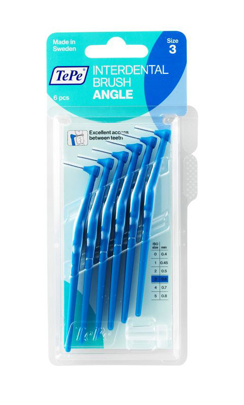 TePe Angle Interdental-Brush 0.6mm blau 6 Stk