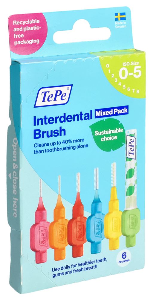TePe Interdental Brush assortiert 6 Stück