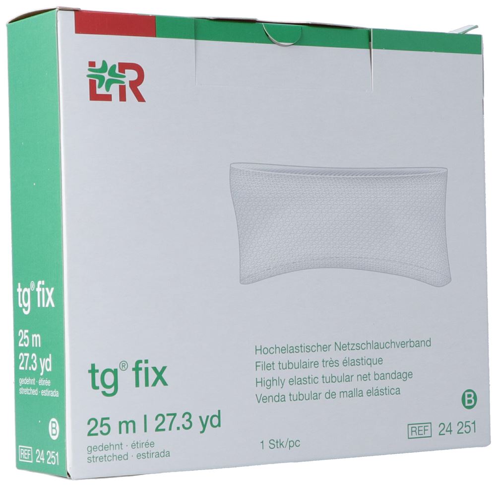 tg fix hochelastischer Netzschlauchverband 25m B für Extremitäten klein (mehrere Finger/Hand/Fuss)