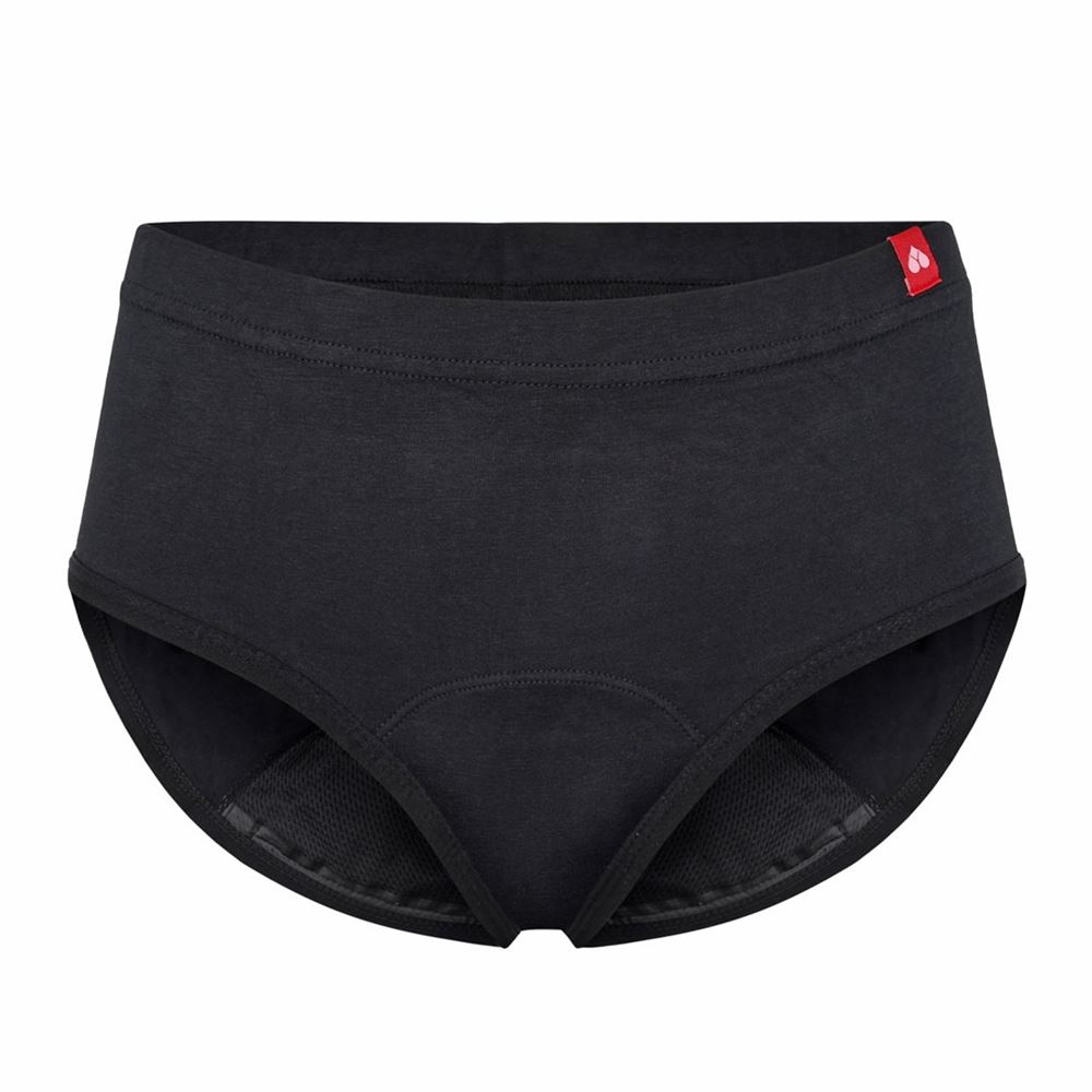 The Female Company Periodenslip Hipster Teens 158/164 Cotton schwarz Box