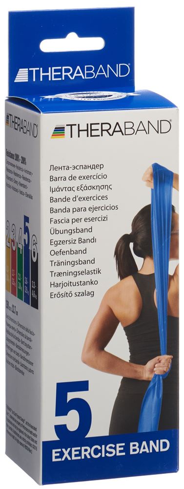 Thera Band 2.5mx12.7cm blau extra stark