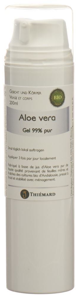 Thiémard Aloevera Gel 99 % Haut pur Bio 200 ml