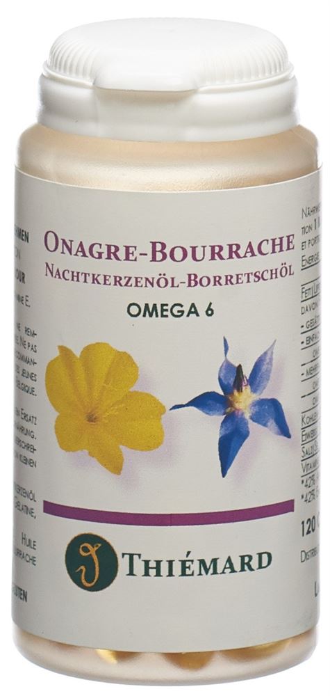 Nachtkerze-Borretsch Öl Kapseln 500 Mg Omega 6 120 Stück