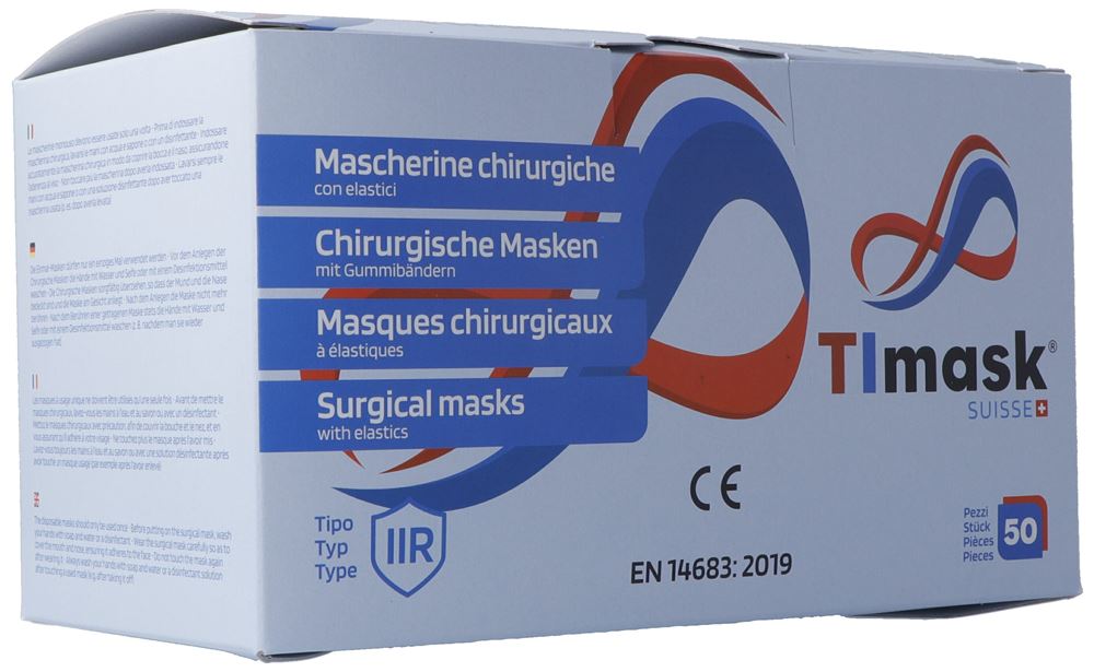 TImask Einweg-Medizinmaske Typ IIR Tarnfarbe 50 Stk