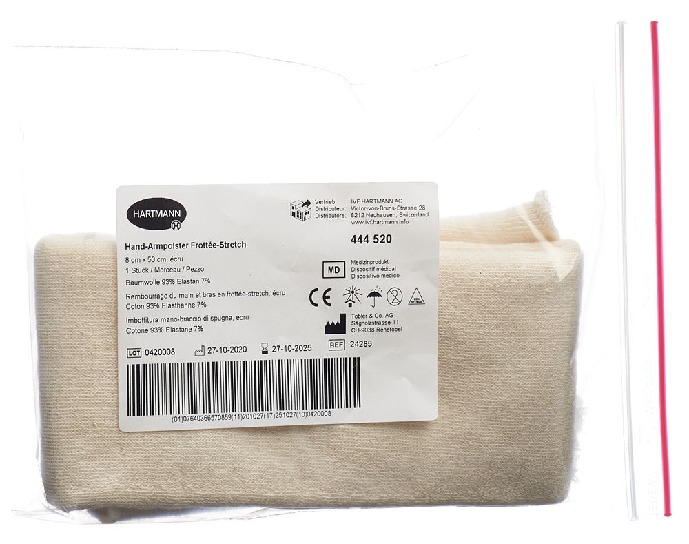 Tobler Frottée Stretch Polster 8cmx50cm für Hände und Arme