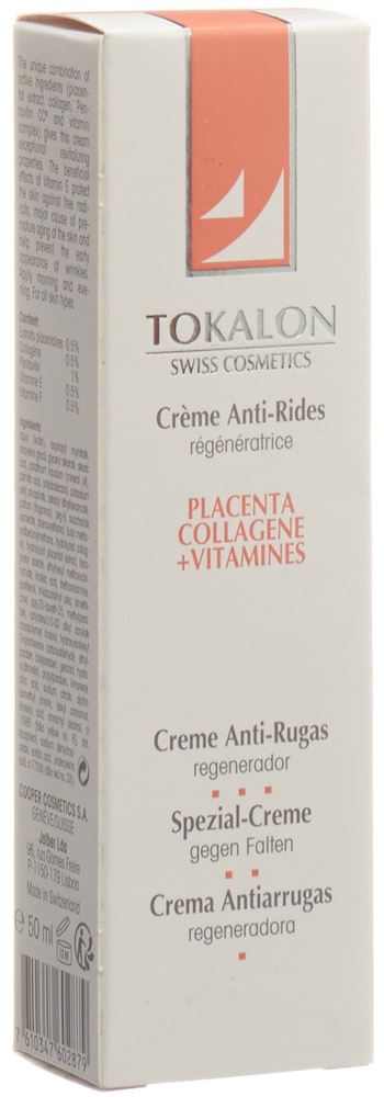 Tokalon Antifalten Creme Placenta Collagene Tb 50 ml
