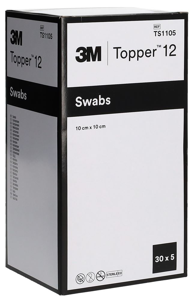 Topper 12 NW Kompressen 10x10cm steril 30 Stk