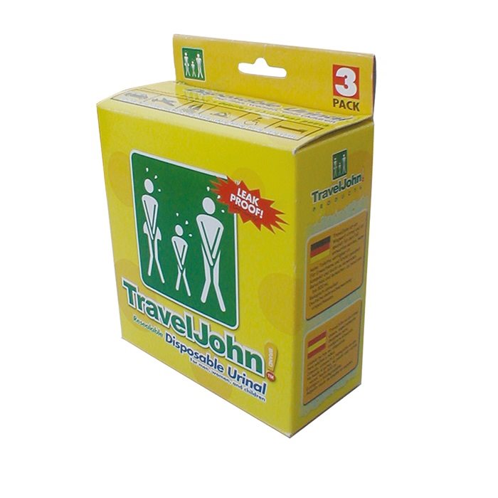 TravelJohn Urinal einweg Unisex Box 3 Stk