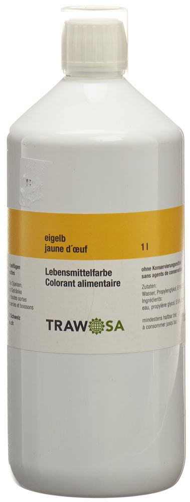 Trawosa Lebensmittelfarbstoff eigelb 1000 ml