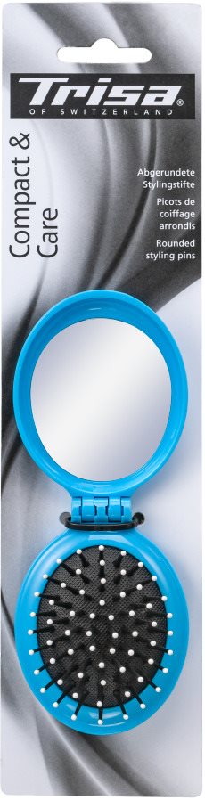 Trisa Basic Travel Klapphaarbürste mit Spiegel