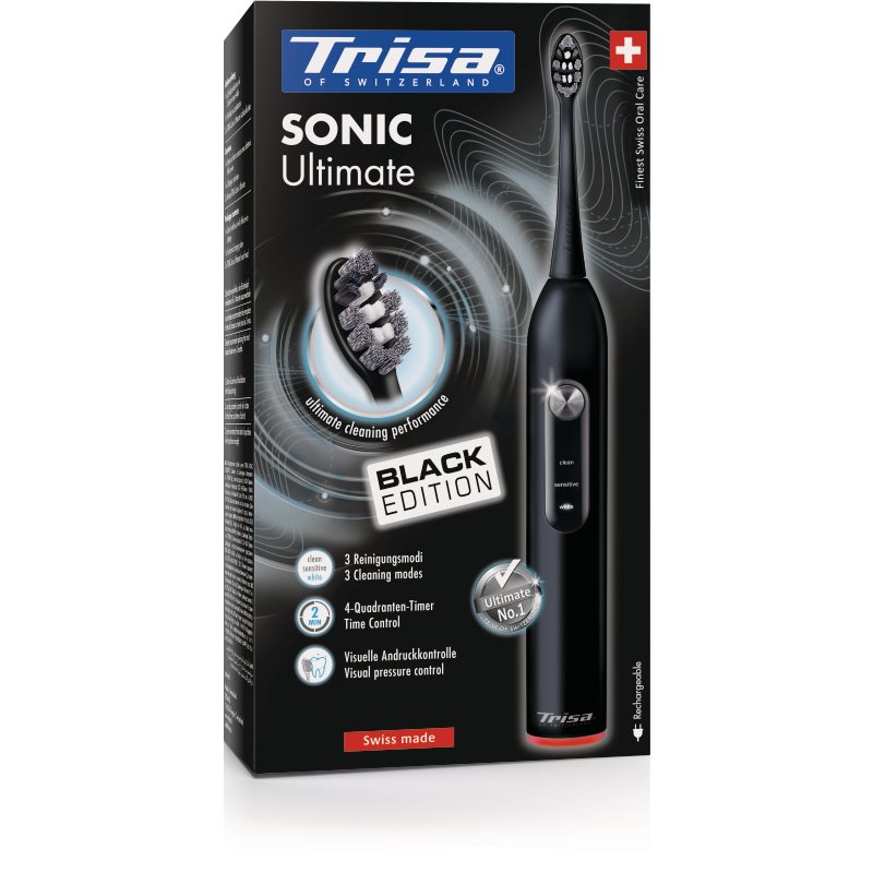 Trisa Elektrozahnbürste Sonic Ultimate Black Edition