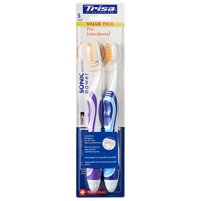 Trisa SonicPower Battery Pro Interdental DUO 2 Stk