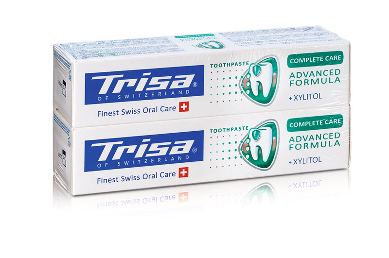 Trisa Zahnpasta Complete Protection Swiss Herbs DUO 2 x 75 ml