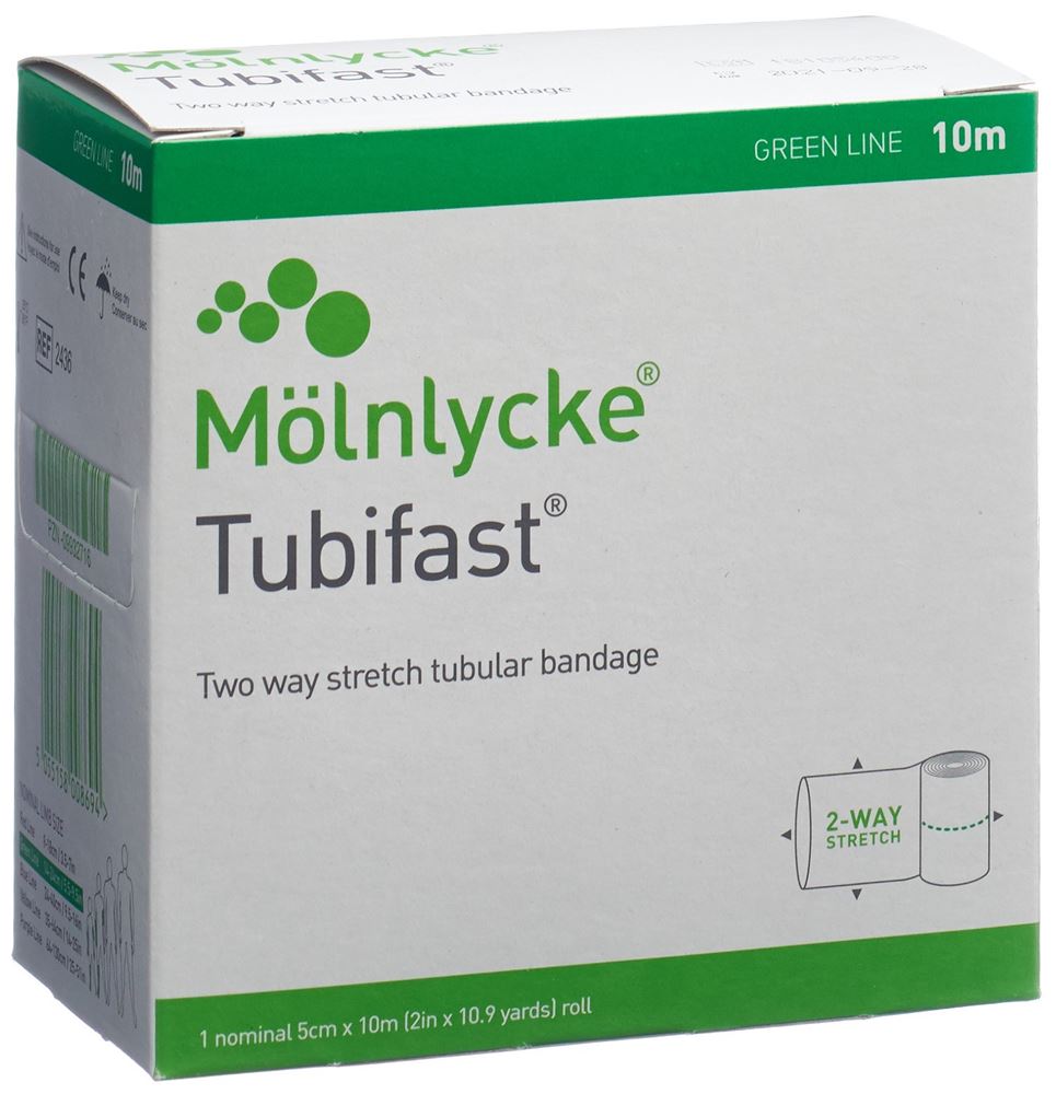 Tubifast Schlauchbandage 5cmx10m grün