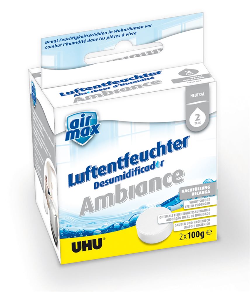 Uhu Airmax Luftentfeuchter Tabs neutral 2 x 100 g