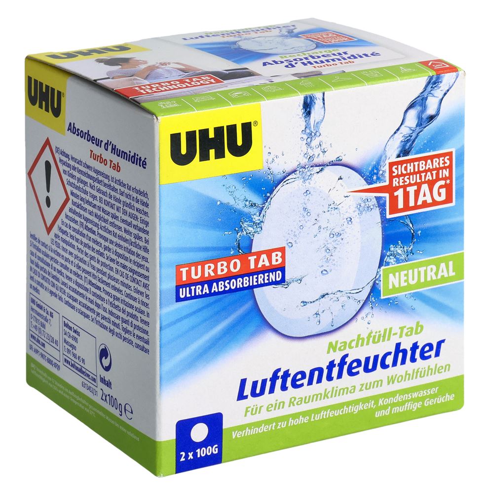 Uhu Airmax Luftentfeuchter Tabs neutral 2 x 100 g