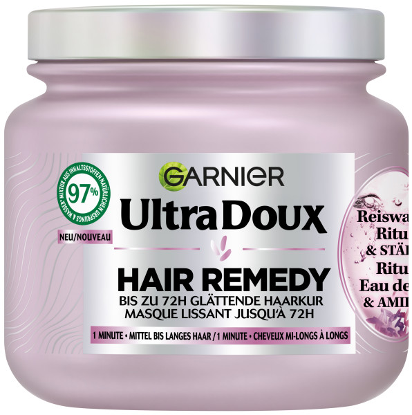 Ultra Doux 1-Minute Haarkur Reiswasser Ritual & Stärke 340 ml