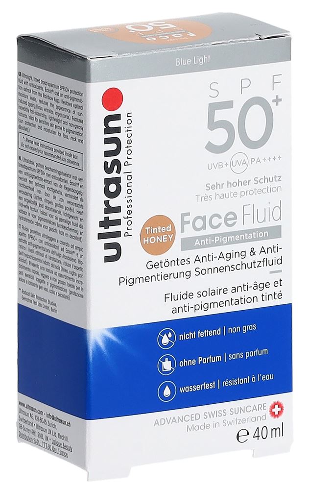 Ultrasun Face Fluid Anti-Pigment Spf50+ tinted 40 ml