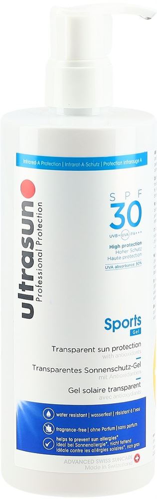 Ultrasun Sports Gel SPF 30 -25% Disp 400 ml