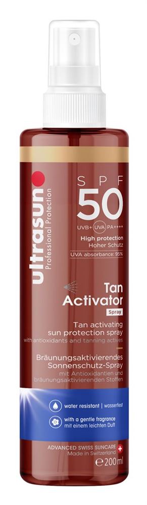 Ultrasun Tan Activator Spf50 Spr 200 ml