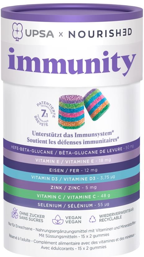 Upsa x Nourished Immunity Gummies Box 30 Stk