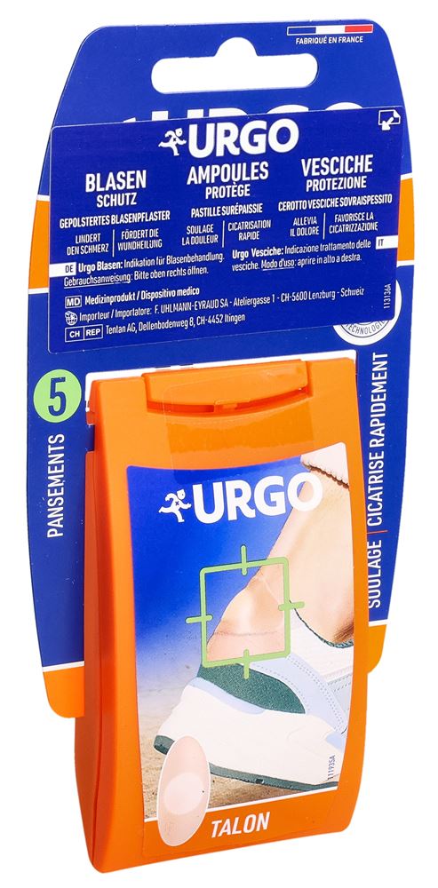 Urgo Blasenpflaster Ferse Schutz 5 Stk