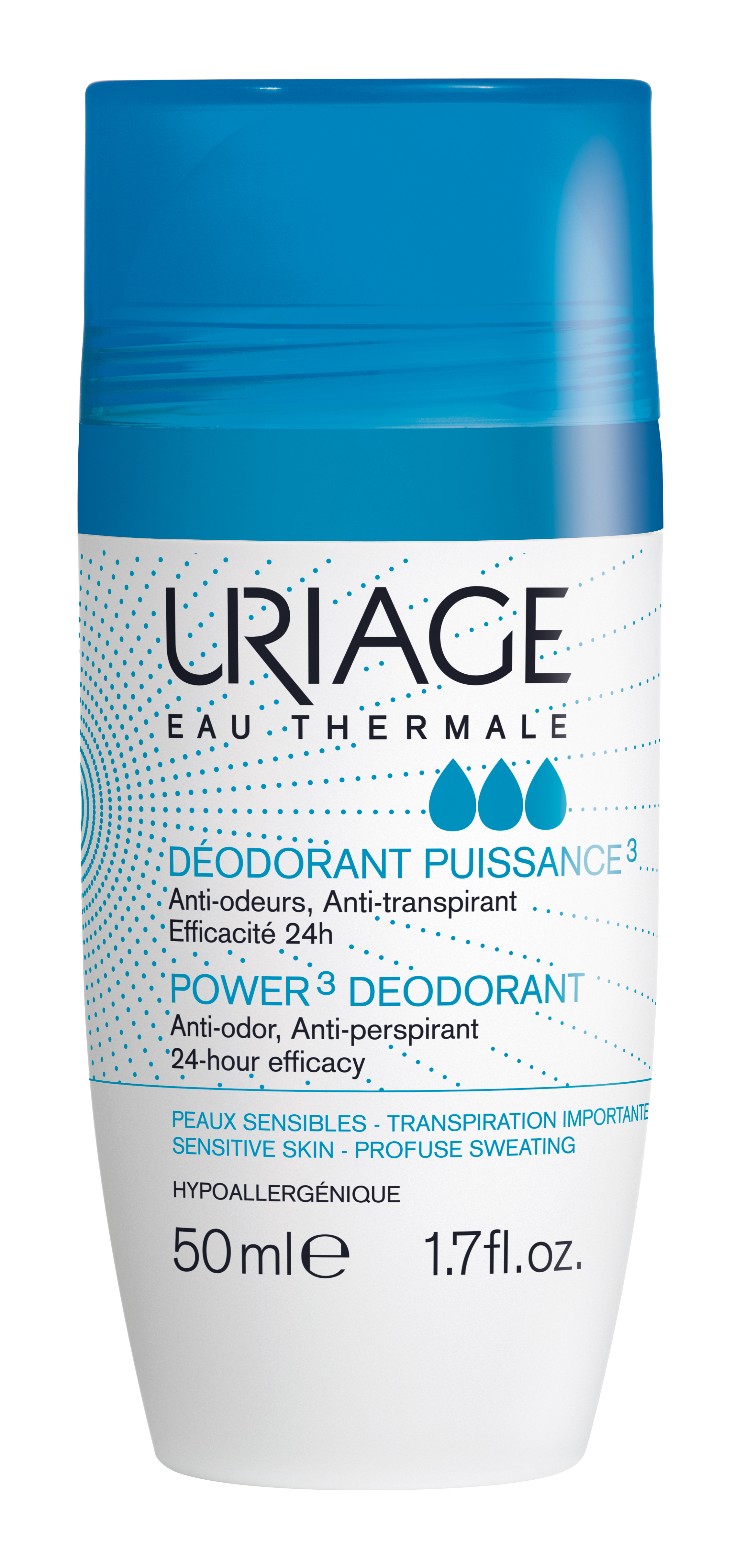 Uriage Déodorant Puissance3 Roll on 50 ml