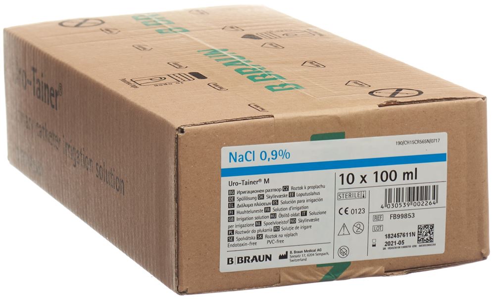 Uro-Tainer M NaCl Spül Lös 0.9 % 10 Btl 100 ml