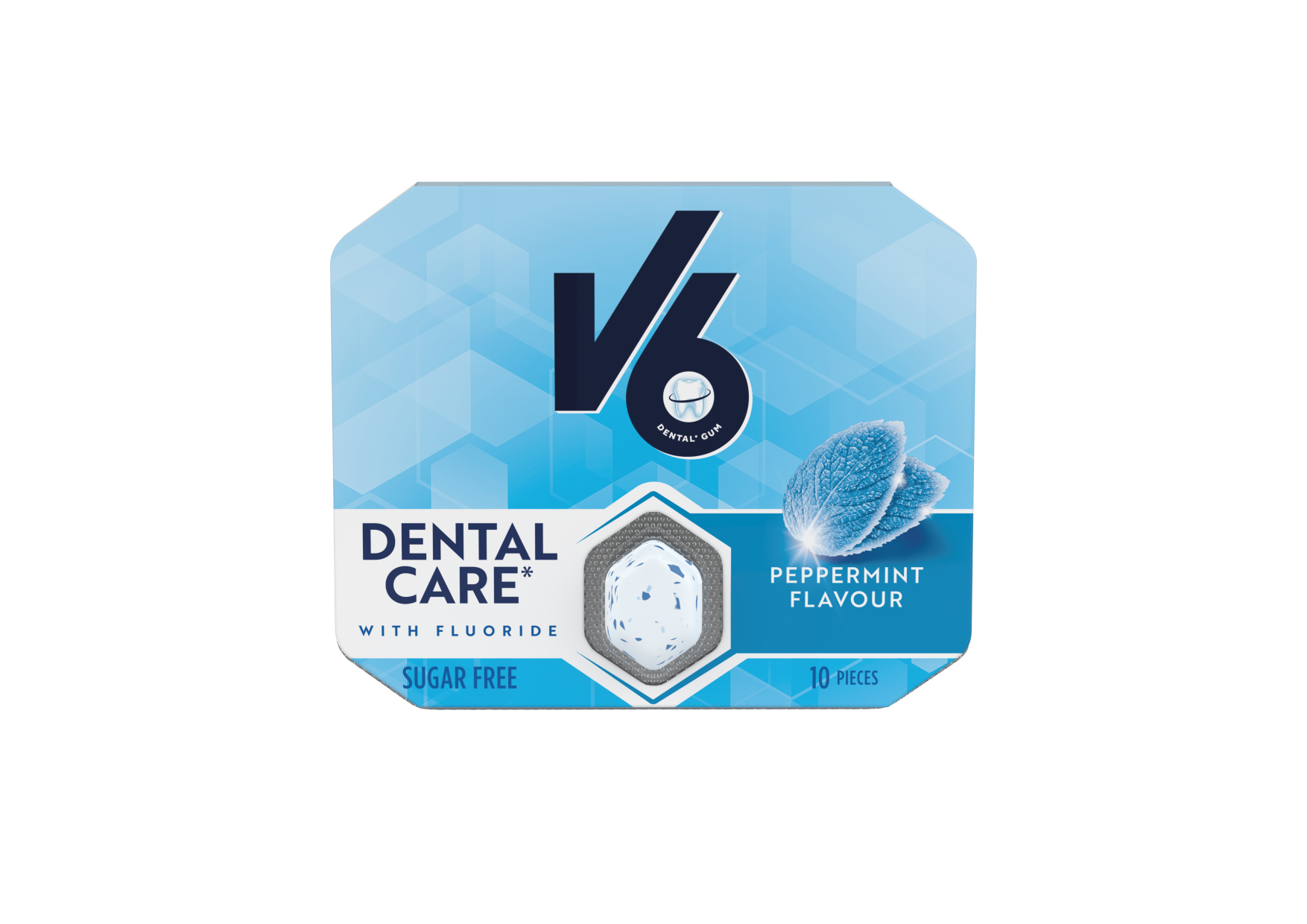 V6 Dental Care Kaugummi Peppermint Box 24 Stk