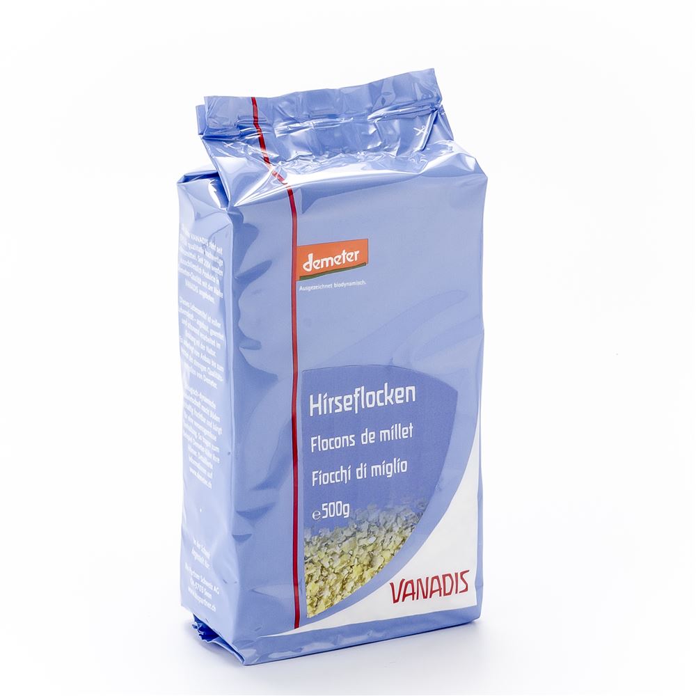 Vanadis Hirseflocken Demeter Beutel 500 G