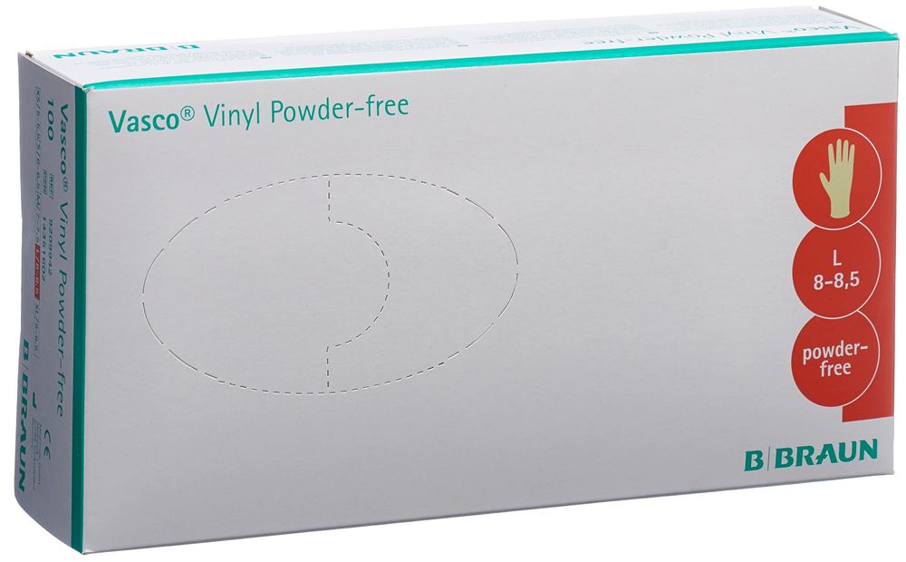 Vasco Handschuhe L Vinyl 100 Stk