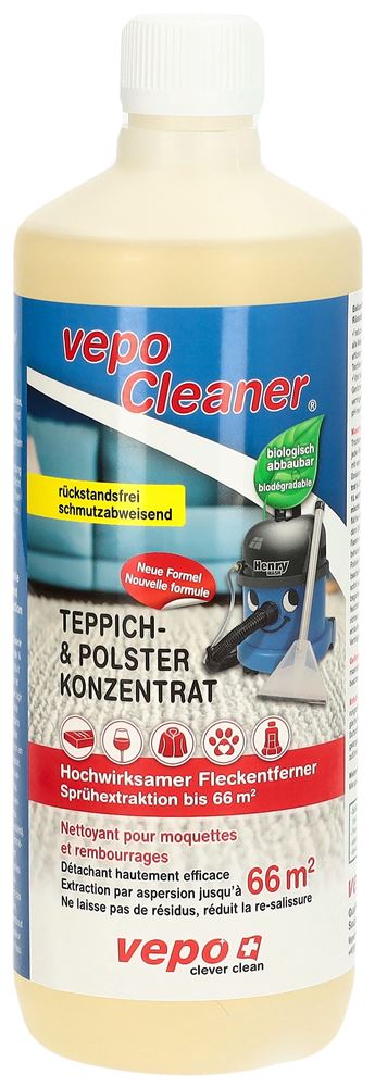 Vepocleaner Teppich + Polster Konzentrat Sprühextraktion bis 66m2 1000 ml