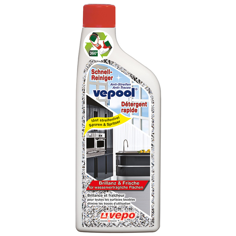 Vepool Anti-Streifen Schnellreiniger Ersatzpackung 500 ml