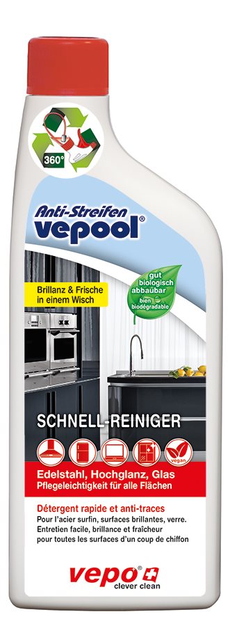 Vepool Anti-Streifen Schnellreiniger Ersatzpackung 500 ml