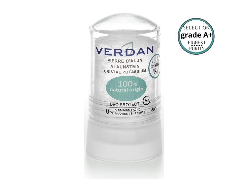 Verdan Alaunstein Grad A+ Marmor Deodorant Stick Mineral 100% natural origin Ecocert 60 g