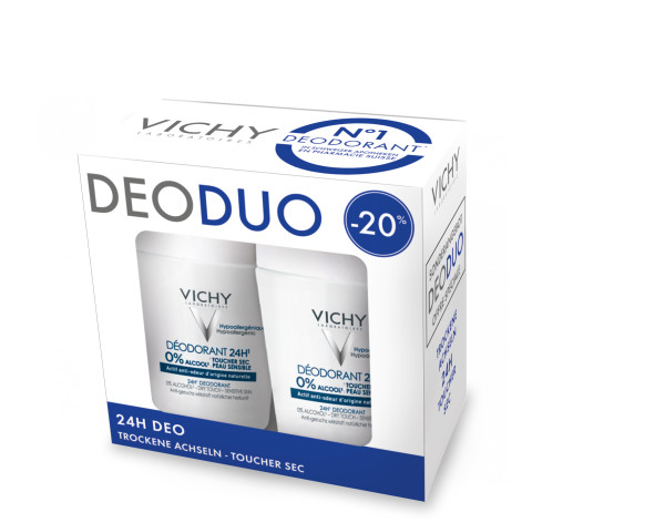 Vichy Deo Anti Nässe Duo -20% 2 Roll-on 50 ml
