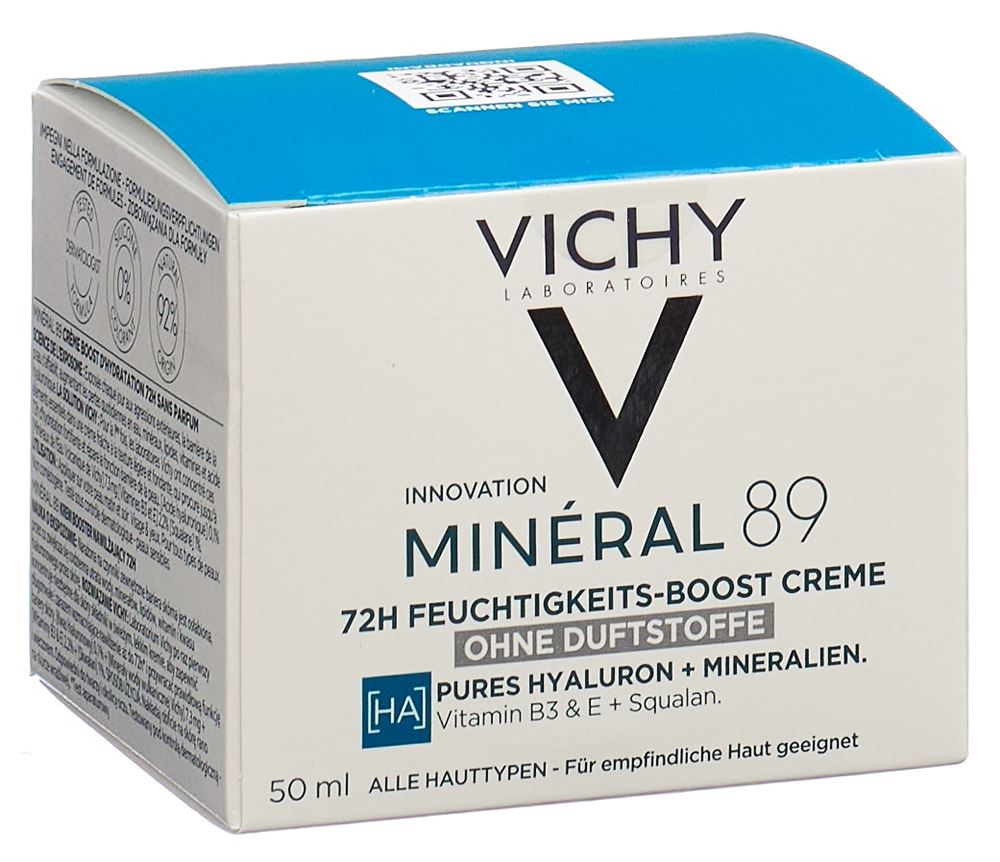 Vichy Minéral 89 Creme reichhaltig ohne Parfum 50 ml