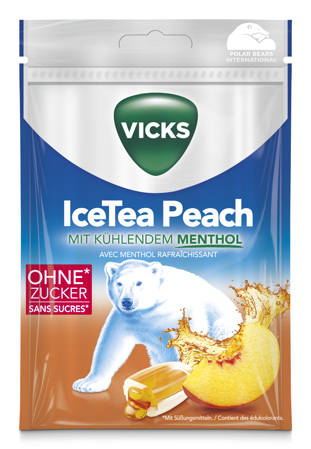 Vicks Ice Tea Peach Btl 72 g