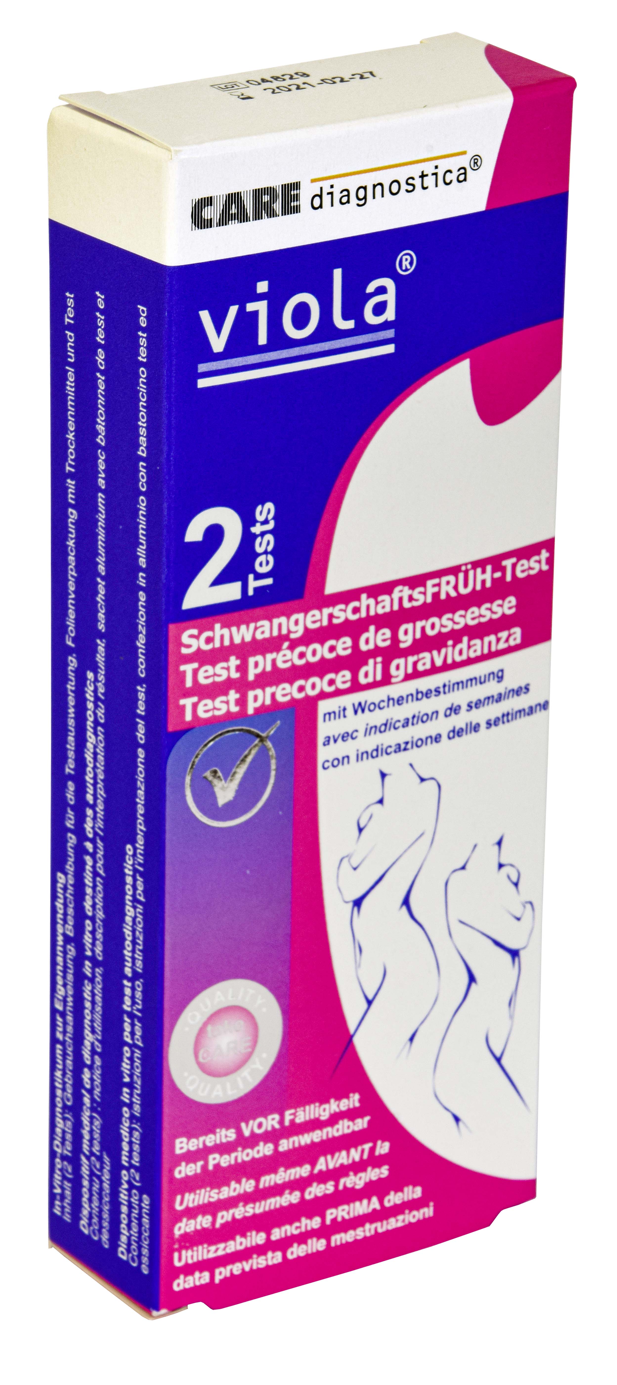 Viola Schwangerschaftsfrühtest Duo 2 Stk