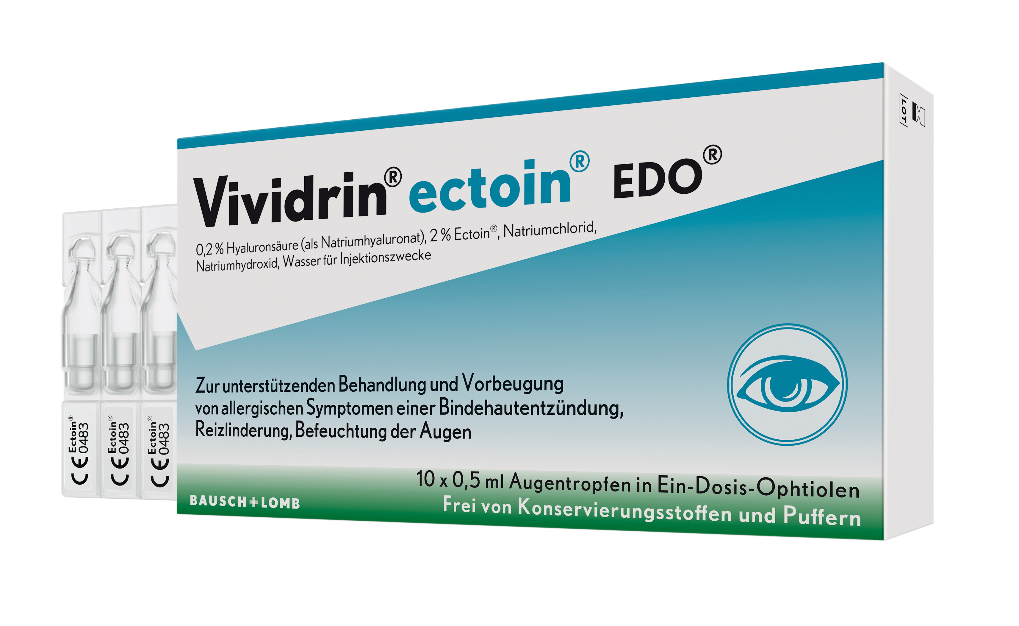 Vividrin ectoin EDO Gtt Opht 10 Monodos 0.5 ml