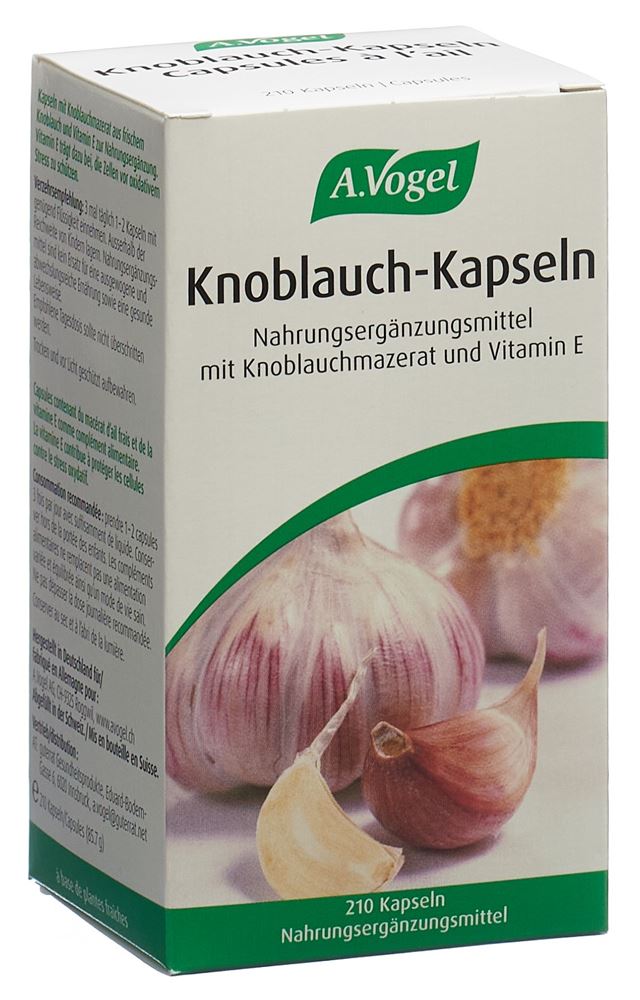 Vogel Knoblauch Kapseln Glas 210 Stk