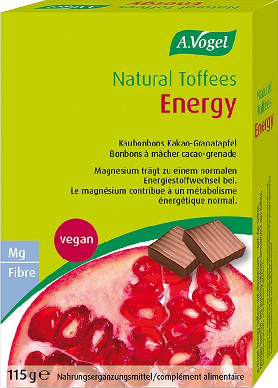 Vogel Natural Toffees Energy Granatapfel 115 g