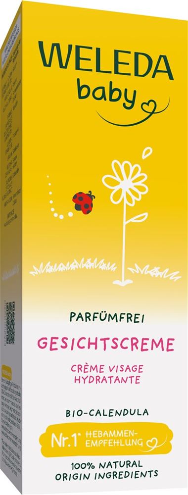Weleda Baby Gesichtscreme Calendula parfümfrei Tb 50 ml