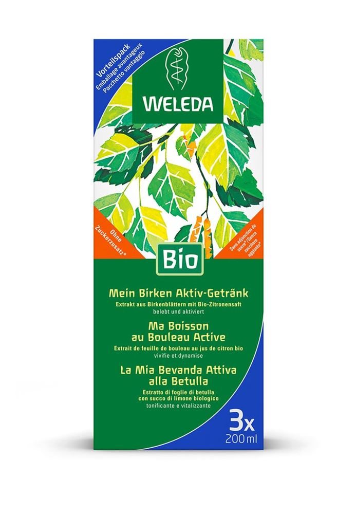 Weleda Mein Birken Aktiv-Getränk Trio 3 x 200 ml