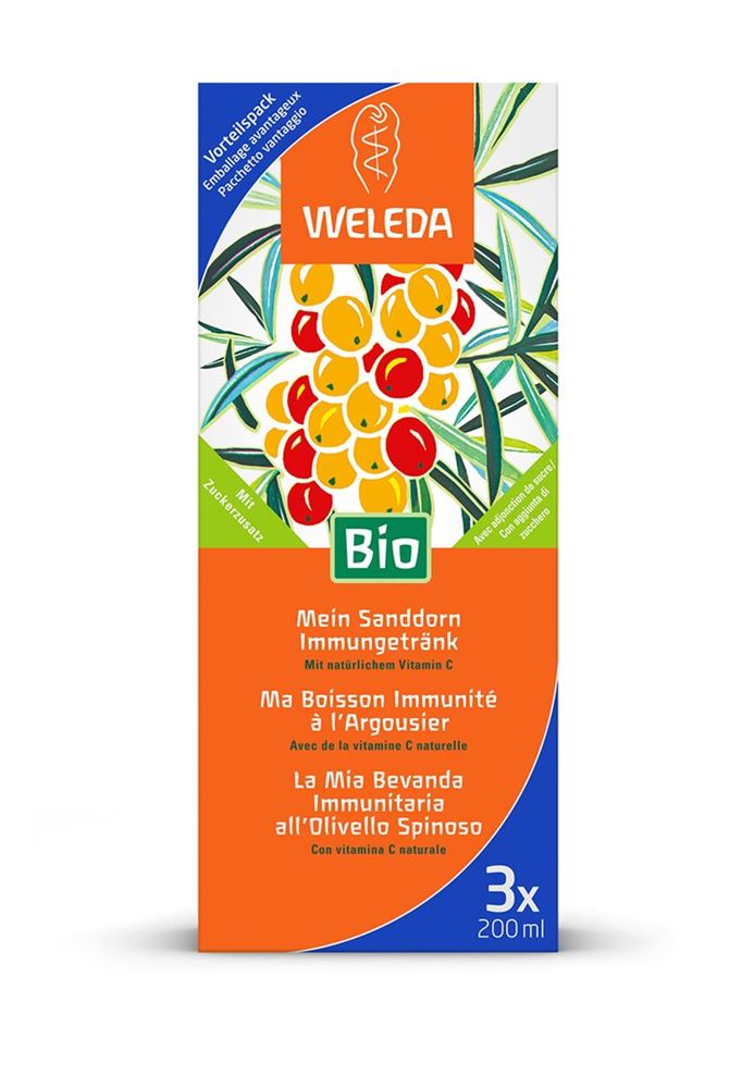 Weleda Mein Sanddorn Immungetränk Trio 3 x 200 ml