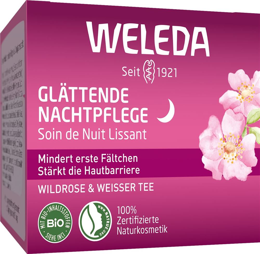 Weleda Nachtpflege glättend Wildrose & weisser Tee Topf 40 ml